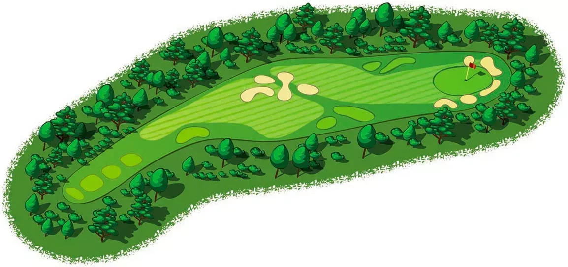 Golf Course Illustration