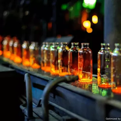 glass bottles