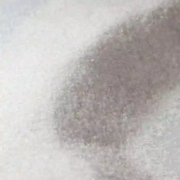 Closeup of microcrystalline silica fillers used in high gloss paints and systems requiring contolled particle size such as topcoats and non-conductive inks.