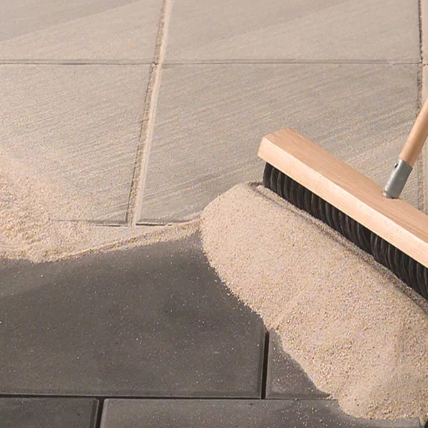 broom with sand