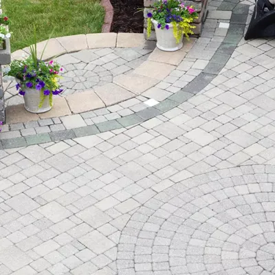 stone sidewalk